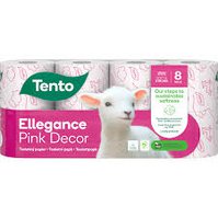 Toaletní papír TENTO Elegance Pink Decor 3vrst. 8ks    9952.