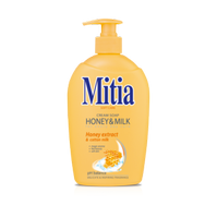 Mitia tekuté mýdlo s dávkovačem 500ml Honey milk 9021.